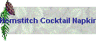 Hemstitch Cocktail Napkin Color Border