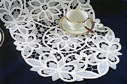 Christina Style Table Runner White Or Ecru Color From 16x30 16x36 Christina Style Oval Shape Erfly Lace Dresser Scarf Table Runner Available In White Or Ecru Color