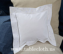 baby square pillows, baby pillow with polka dots, lavender polka dots, polka dots, color polka dots