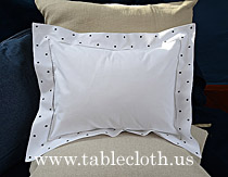 baby pillows, baby pillow 12x16 inches. baby pillow polka dots, baby pillow black polka dots