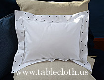 baby pillows, baby pillow 12x16 inches. baby pillow polka dots, baby pillow black polka dots